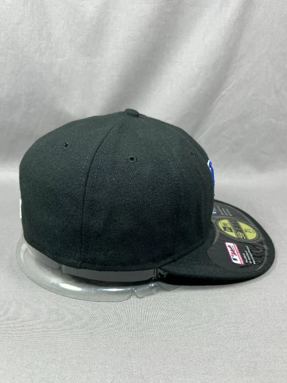 New York Mets New Era 59fifty Hat Fitted 7 1/2 Alternate Black On Field Cap Mens